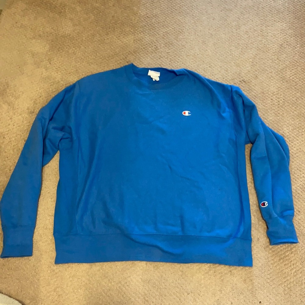 XL blue Champion sweater
